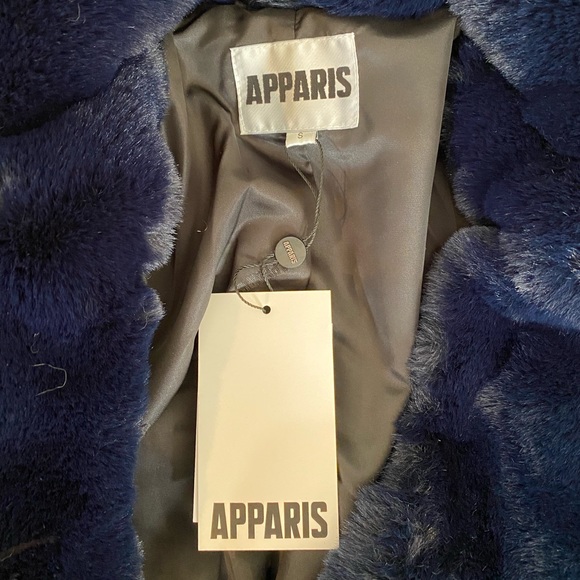 NWT Apparis Manon Faux Fur Coat - Picture 4 of 5